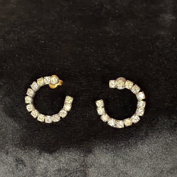 Sparkling faux diamond Bracelet and Hoop Earrings Set - Picture 5 of 7